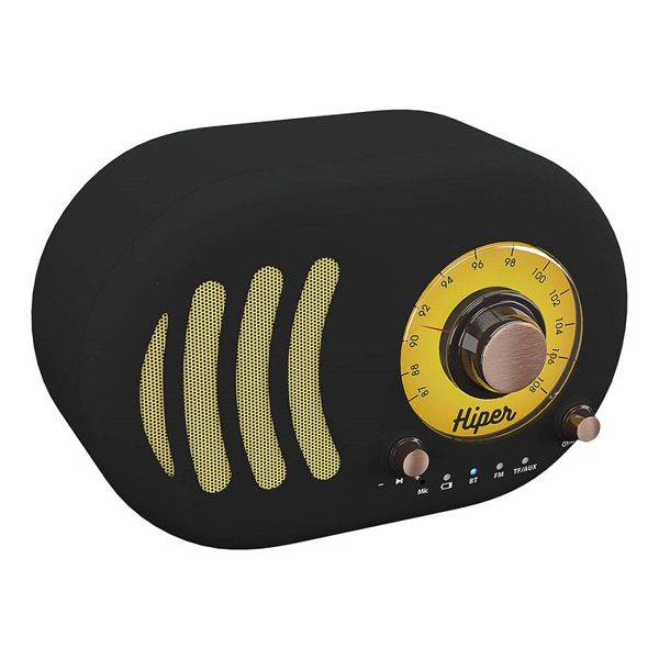 Купить Колонка беспроводная RETRO S, цвет черный Колонка беспроводная RETRO S, цвет черный