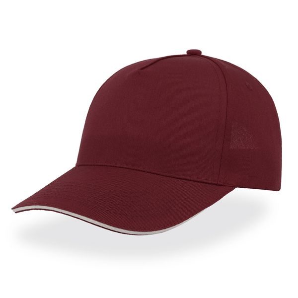 Купить Бейсболка "START FIVE SANDWICH", 5 клиньев, застежка на липучке,бордовый, 100% хлопок, 160 г/м2 Бейсболка "START FIVE SANDWICH", 5 клиньев, застежка на липучке,бордовый, 100% хлопок, 160 г/м2