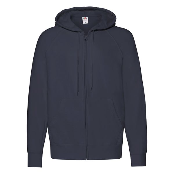 Толстовка без начеса "Lightweight Hooded Sweat",  темно-синий, M, 80% х/б 20% полиэстер, 240 г/м2