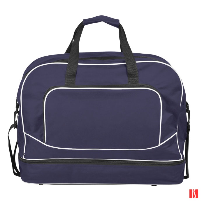 Сумка "Рекорд" с отделением для обуви, синий, 51х43х20, Полиэстер 600D, шелкография