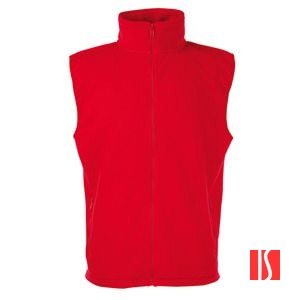 Жилет "Sleeveless Fleece", красный_2XL, 100% п/э, 300 г/м2