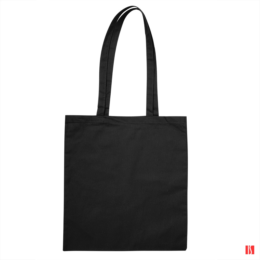 Сумка для покупок MALL, чёрный, 100% хлопок, 220 гр/м2, 38x42 см