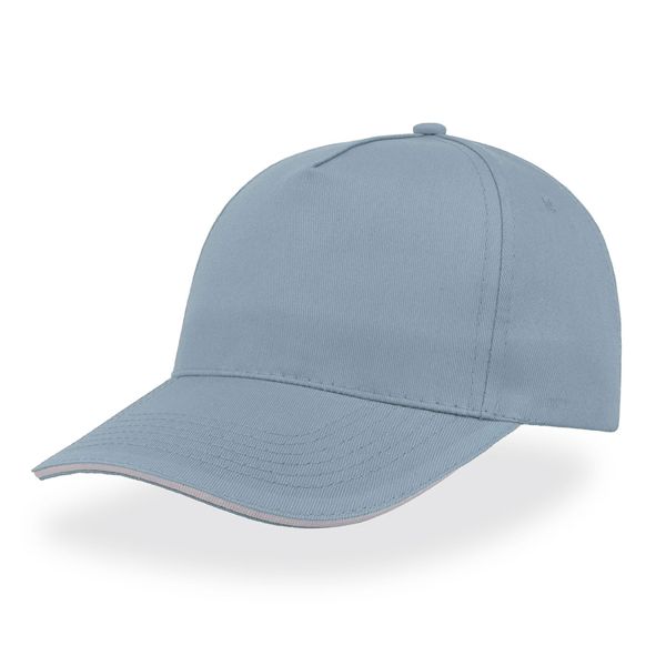 Купить Бейсболка "START FIVE SANDWICH", 5 клиньев, застежка на липучке, голубой, 100% хлопок, 160 г/м2 Бейсболка "START FIVE SANDWICH", 5 клиньев, застежка на липучке, голубой, 100% хлопок, 160 г/м2