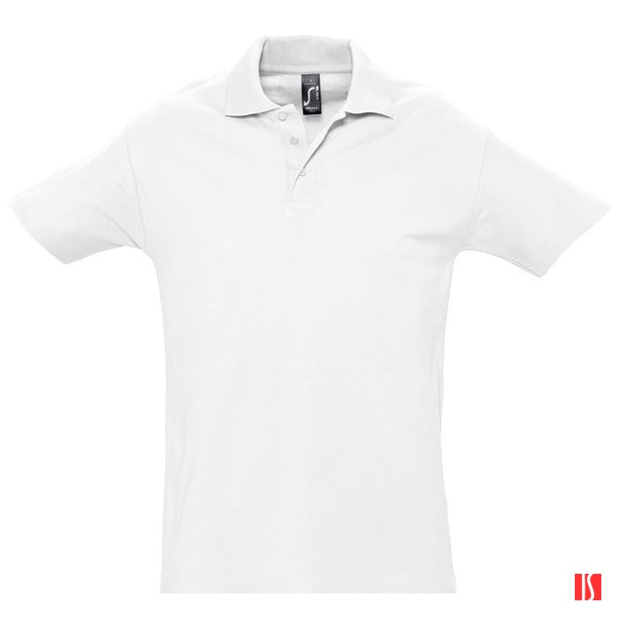Рубашка поло мужская SPRING II,белый,3XL,100% хлопок, 210/м2