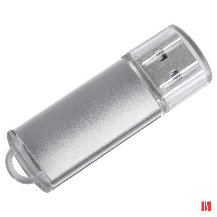 USB flash-карта "Assorti" (16Гб), серебристая, 5,8х1,7х0,8, металл