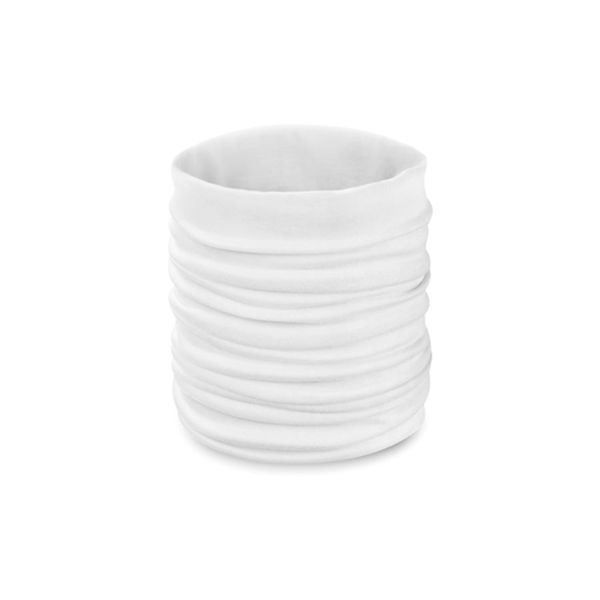 Купить Шарф-бандана HAPPY TUBE, универсальный размер, белый, полиэстер Шарф-бандана HAPPY TUBE, универсальный размер, белый, полиэстер