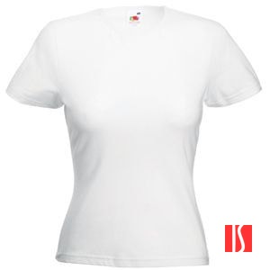 Футболка "Lady-Fit Crew Neck T", белый_L, 95% х/б, 5% эластан, 200 г/м2