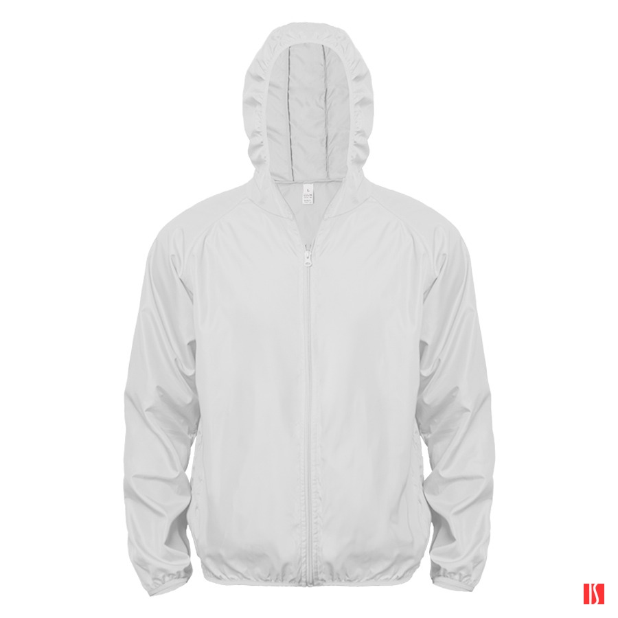 Ветровка мужская COLIN, белый, S, 100% полиэстер, плотность 280Т.