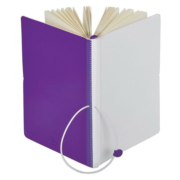 Купить Бизнес-блокнот А5 "Franky" , фиолетовый/белый, в линейку Бизнес-блокнот А5 "Franky" , фиолетовый/белый, в линейку