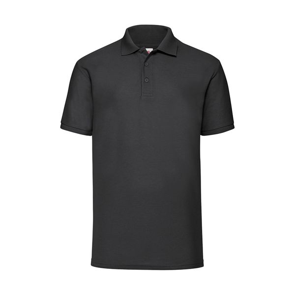 Рубашка поло мужская "65/35 Polo", черный_2XL, 65% п/э, 35% х/б, 180 г/м2