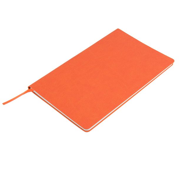 Бизнес-блокнот "Audrey", 130х210 мм, оранжевый, кремовая бумага, гибкая обложка, в линейку