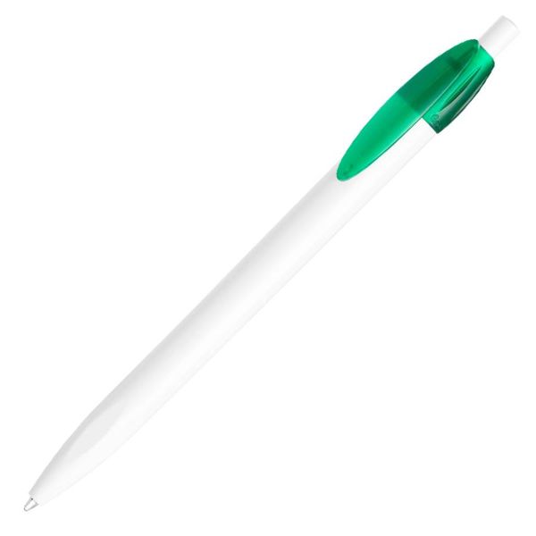 X-1, ручка шариковая, зеленый/белый, пластик