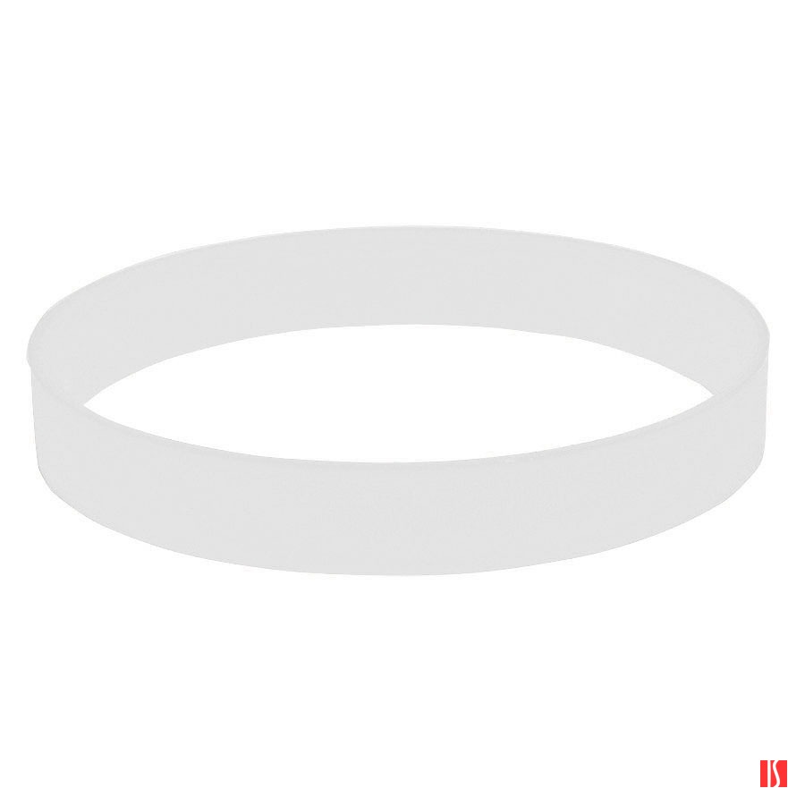 Браслет силиконовый FEST; 20 x 1,2 x 0,2 см; белый; силикон; гравировка