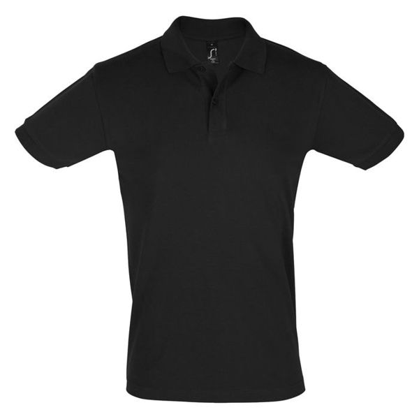 Купить Поло "Perfect Men", черный_M, 100% х/б, 180г/м2 Поло "Perfect Men", черный_M, 100% х/б, 180г/м2
