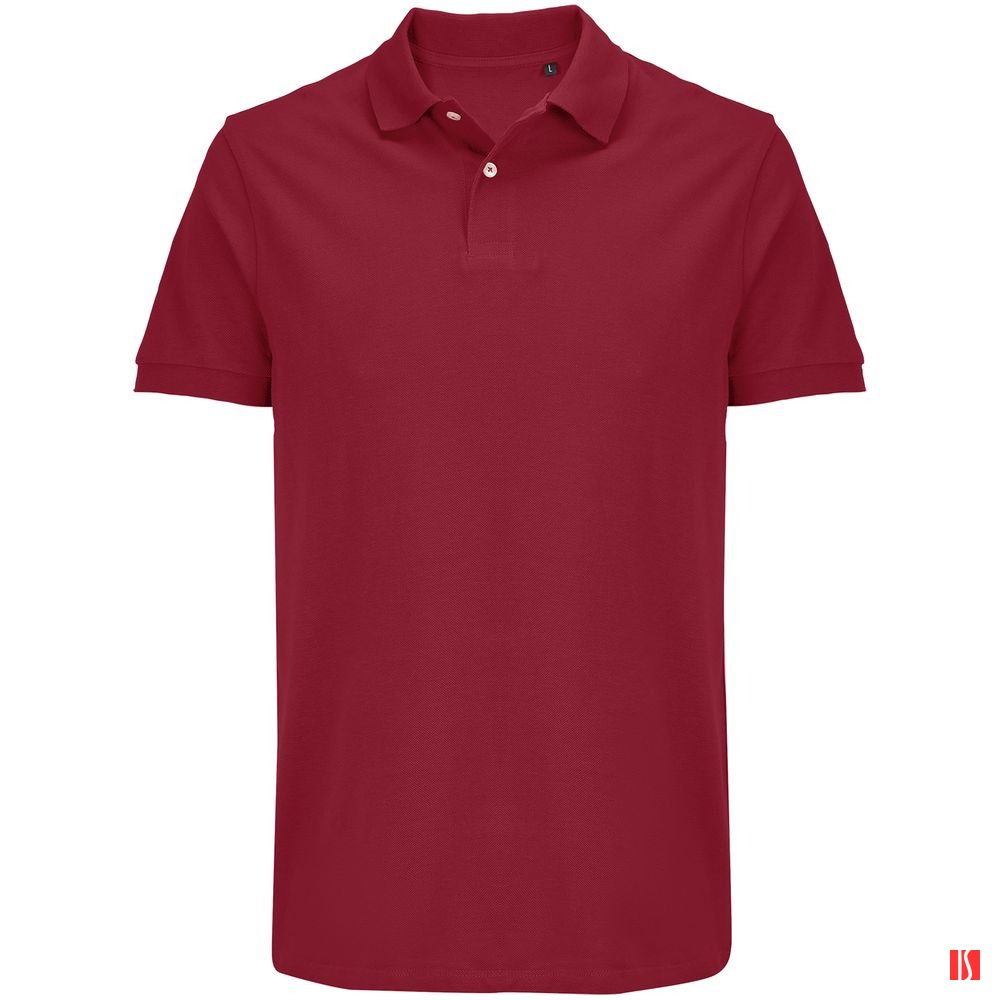 Купить Рубашка поло унисекс Pacific, красная (бургунди) Рубашка поло унисекс Pacific, красная (бургунди)