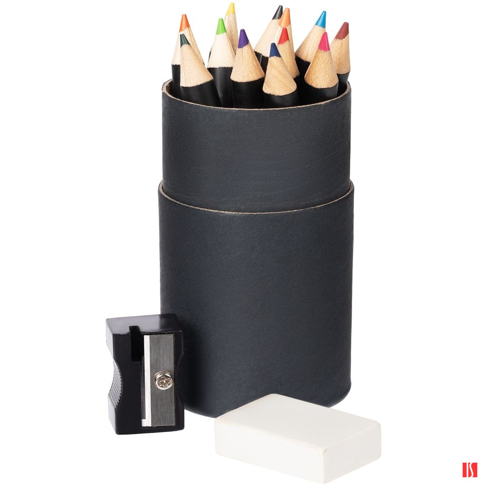 Набор цветных карандашей Pencilvania Tube Plus, черный
