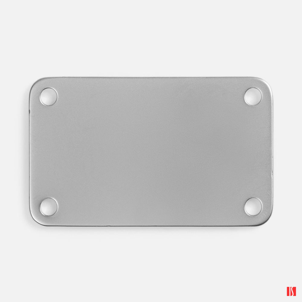 Шильдик металлический Furo, серый металлик