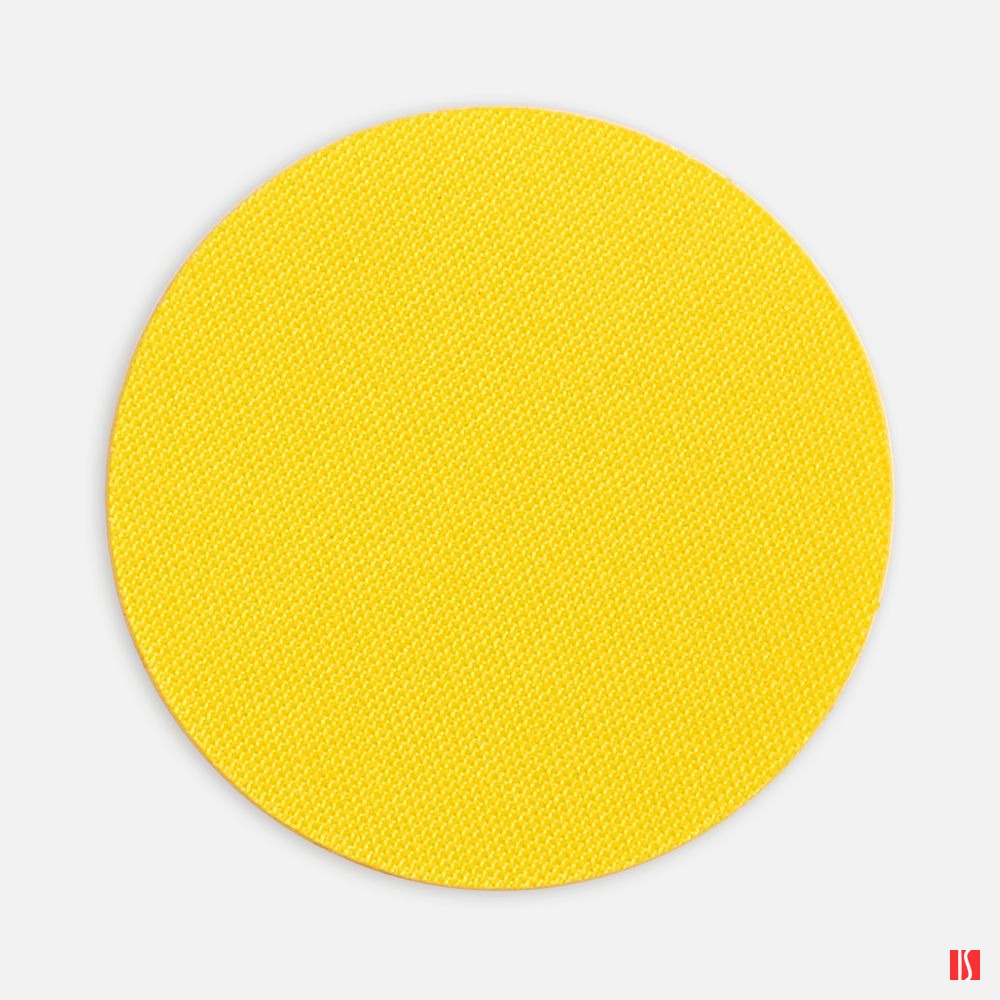 Наклейка тканевая Lunga Round, M, желтая