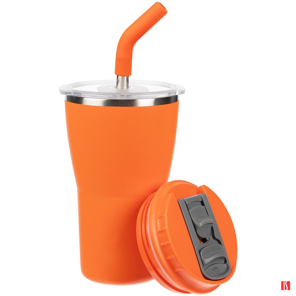 Купить Термостакан Sapporo без логотипа, оранжевый Термостакан Sapporo без логотипа, оранжевый