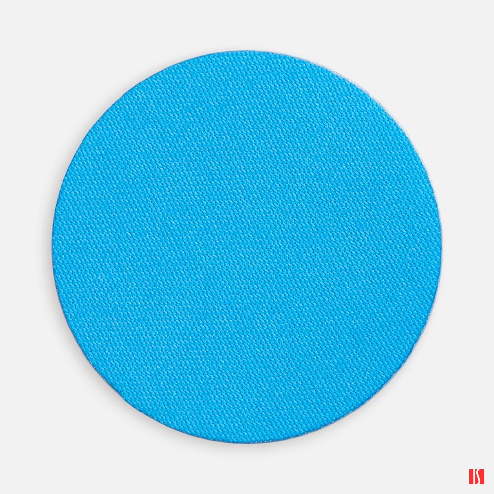 Наклейка тканевая Lunga Round, M, голубая