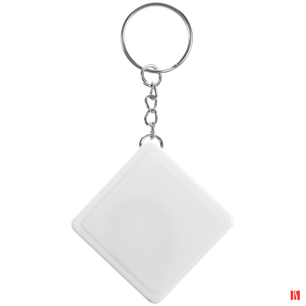 Брелок с рулеткой Square, ver.2, белый