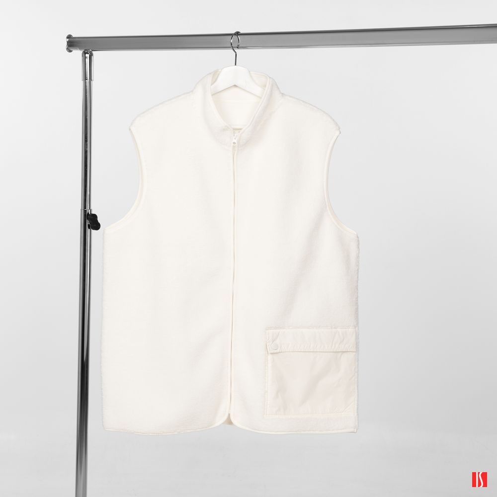 Жилет унисекс Oblako, молочно-белый