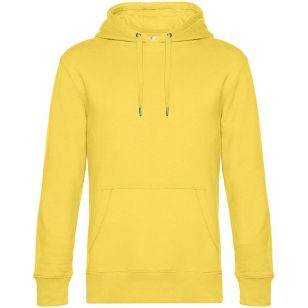 Толстовка с капюшоном унисекс King, желтая