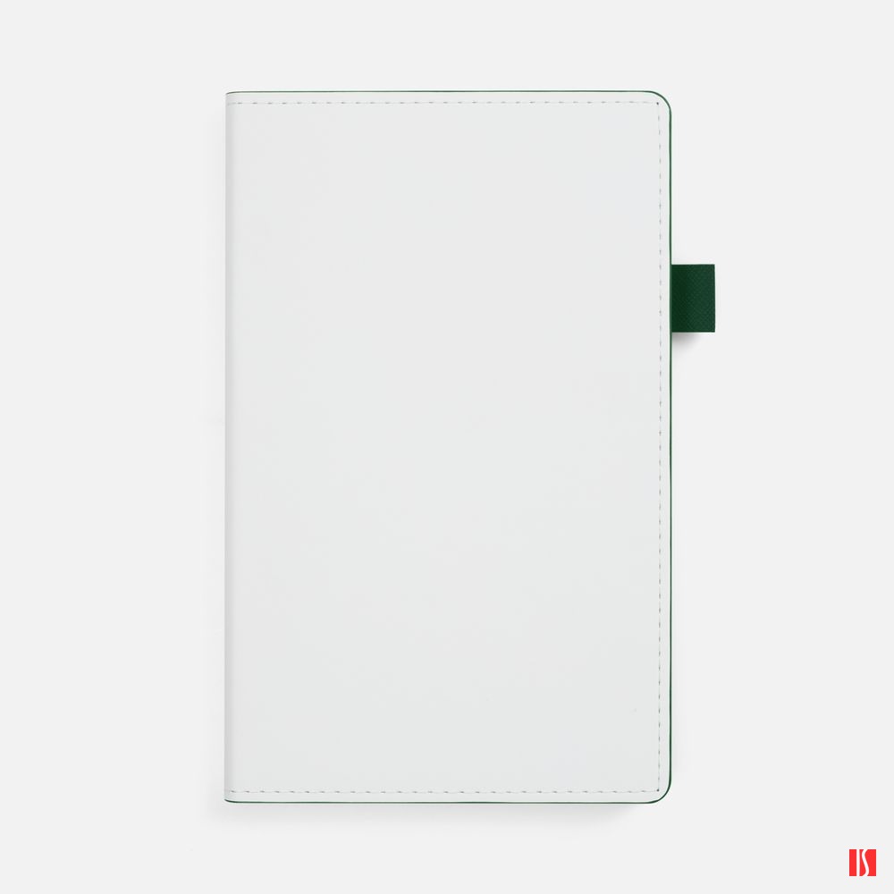 Ежедневник White Shall, недатированный, бело-зеленый