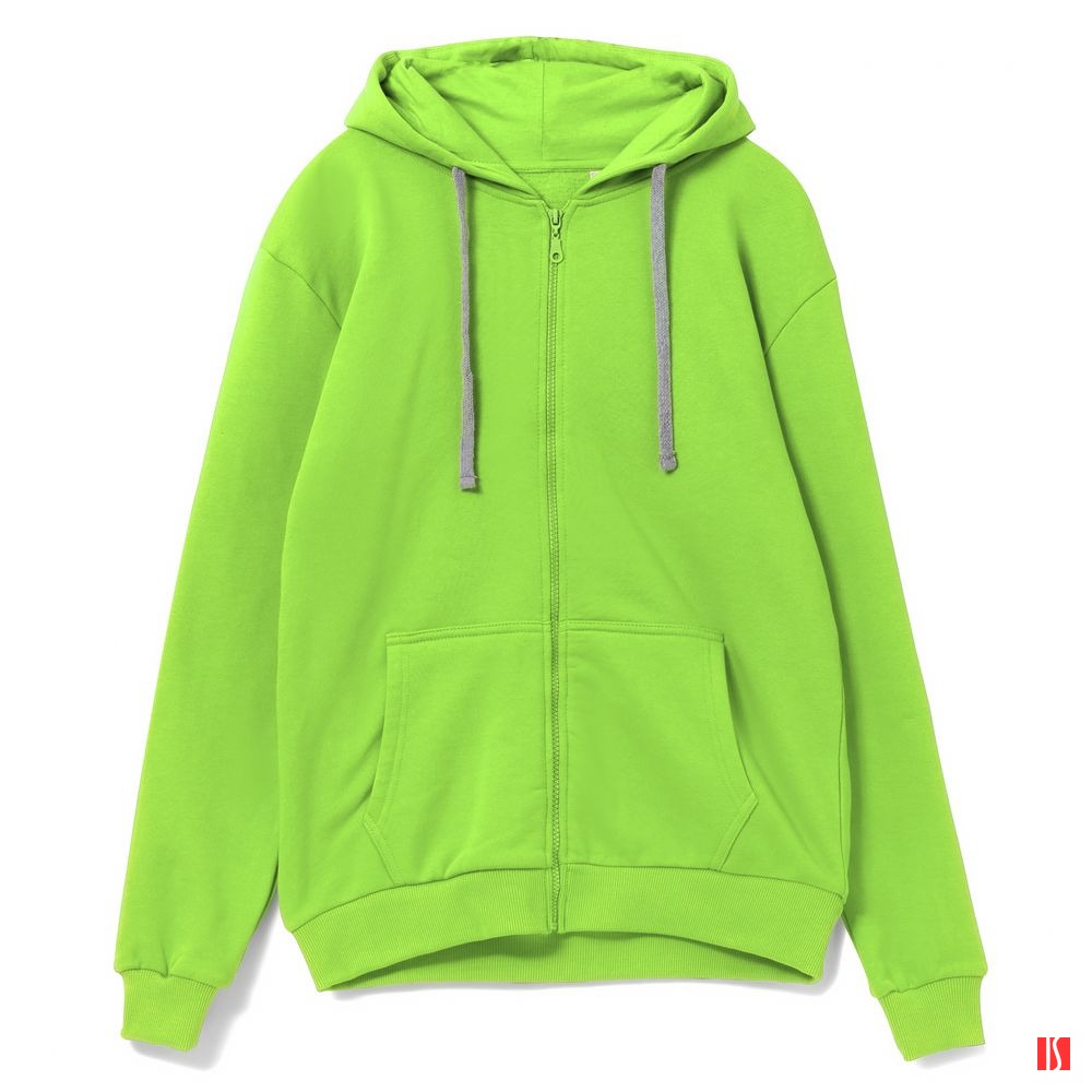 Толстовка на молнии с капюшоном Siverga Heavy, зеленое яблоко