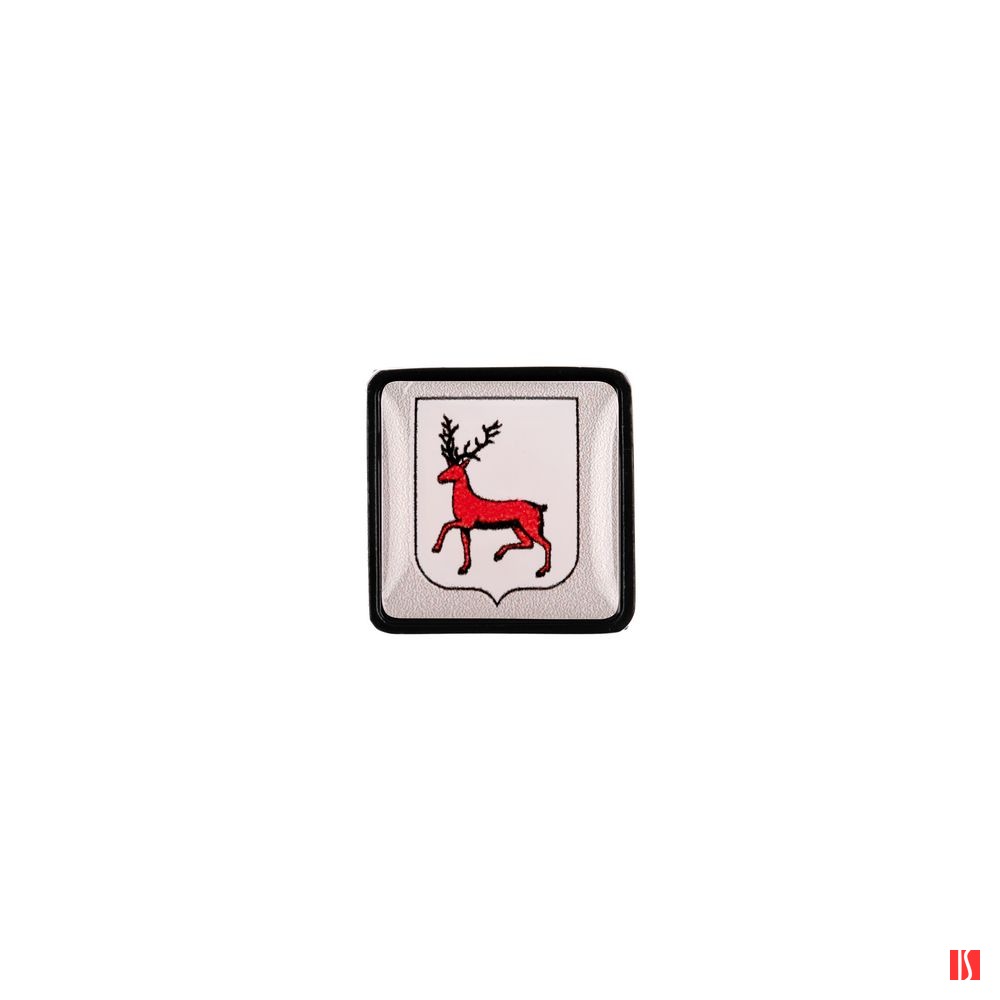 Шильдик на резинку с наклейкой «Нижний Новгород», черный