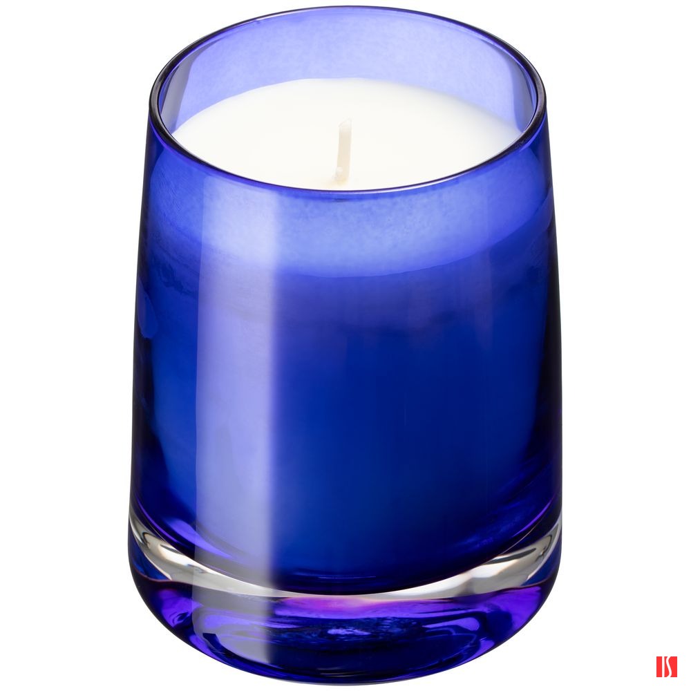 Ароматическая свеча Fragnola, пряная древесина и кардамон, темно-синяя