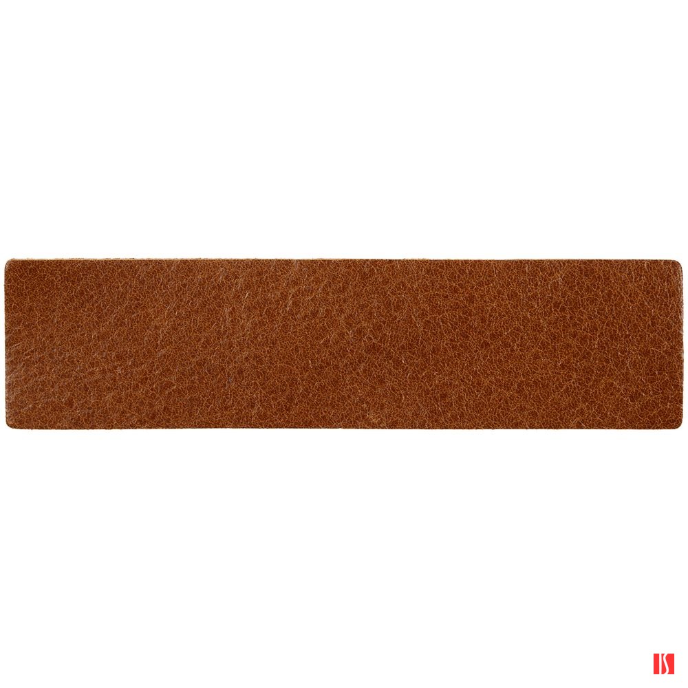 Лейбл кожаный Pasek, горчичный