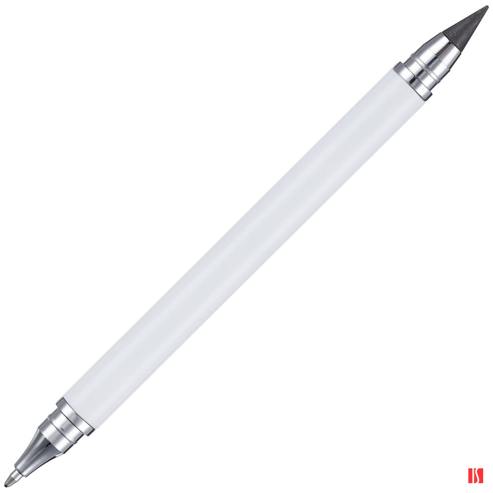 Купить Ручка шариковая и вечный карандаш Diptych, белая Ручка шариковая и вечный карандаш Diptych, белая