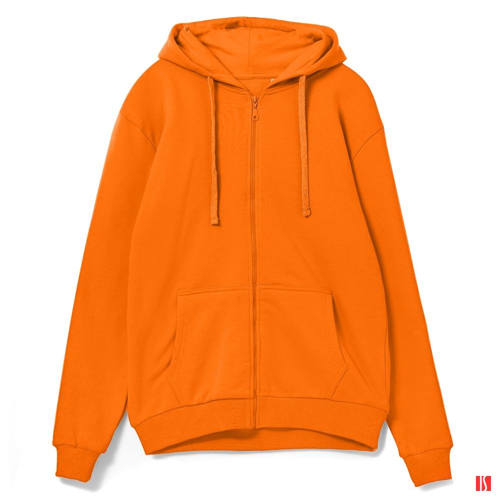 Толстовка на молнии с капюшоном Siverga 2.0, оранжевая