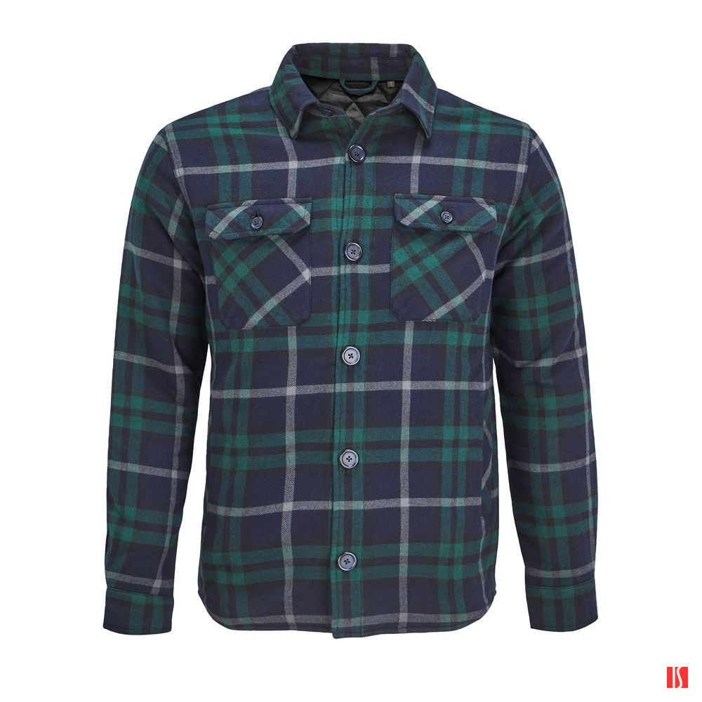 Куртка-рубашка оверсайз унисекс Noah, темно-зеленая