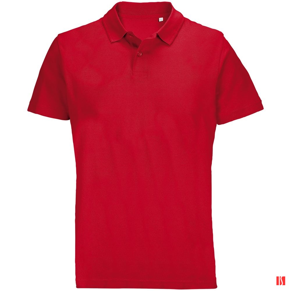 Купить Рубашка поло унисекс Pulse, красная Рубашка поло унисекс Pulse, красная