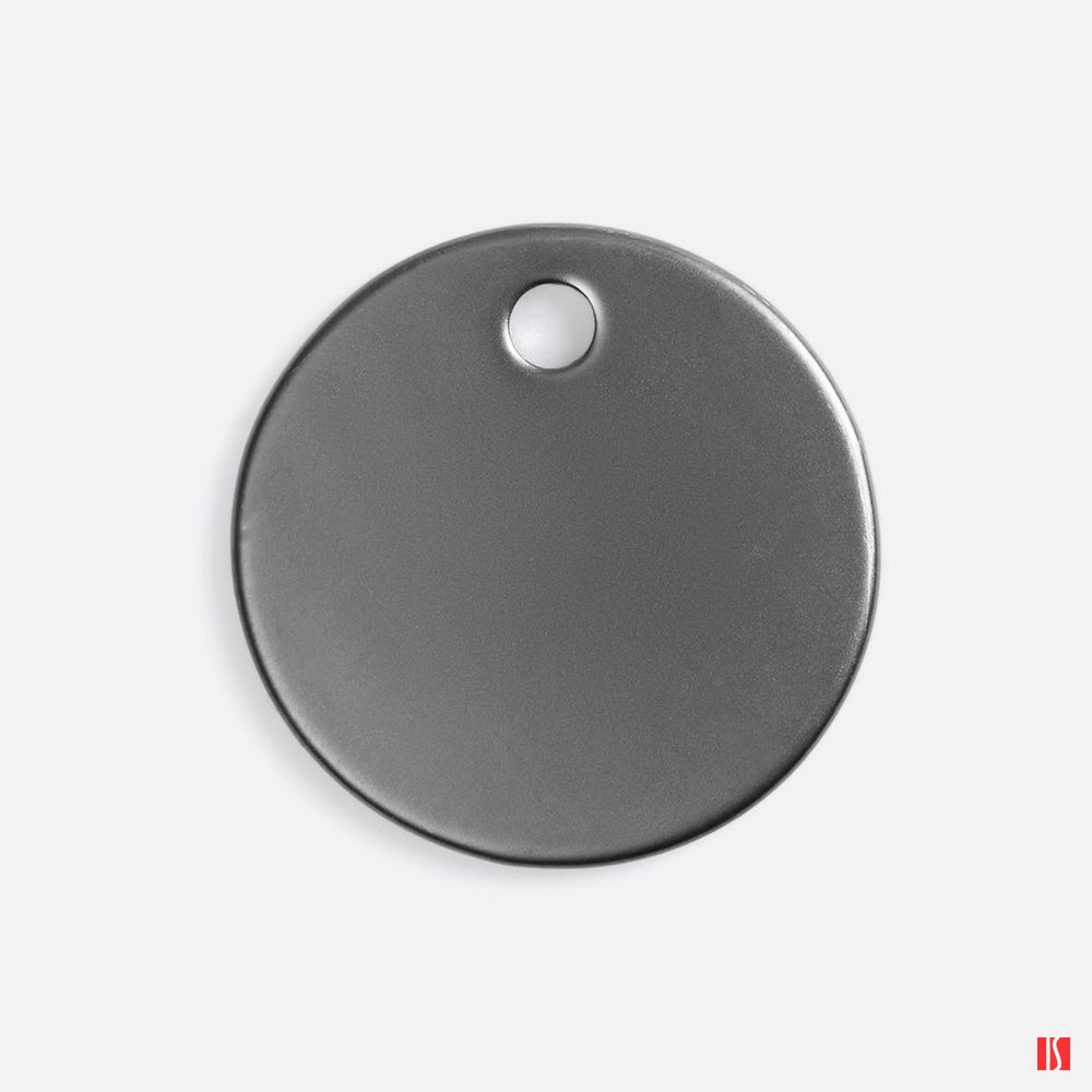 Шильдик металлический Alfa Sirkel, серый металлик