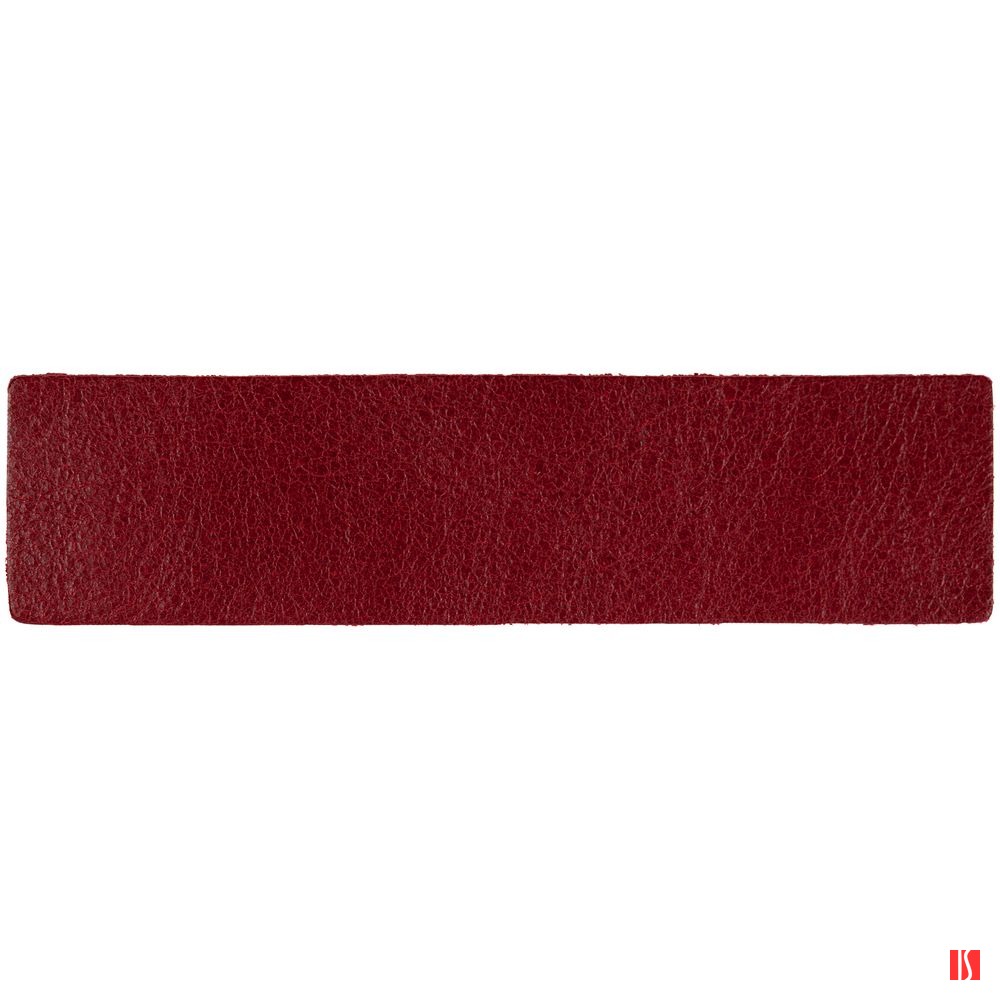 Лейбл кожаный Pasek, красный