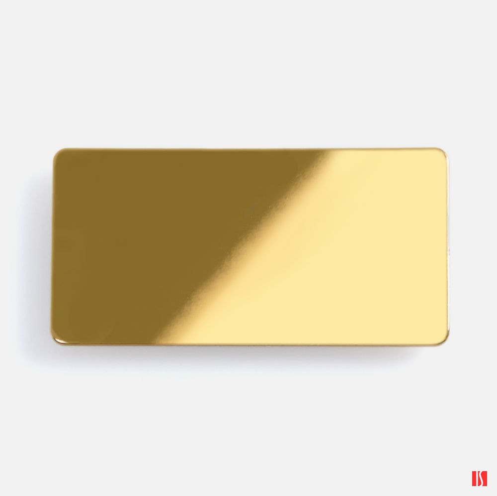 Купить Значок Sanga Matto, золотистый глянцевый Значок Sanga Matto, золотистый глянцевый