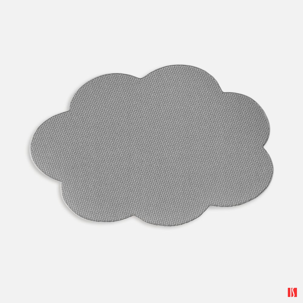 Наклейка тканевая Lunga Calum, L, серая