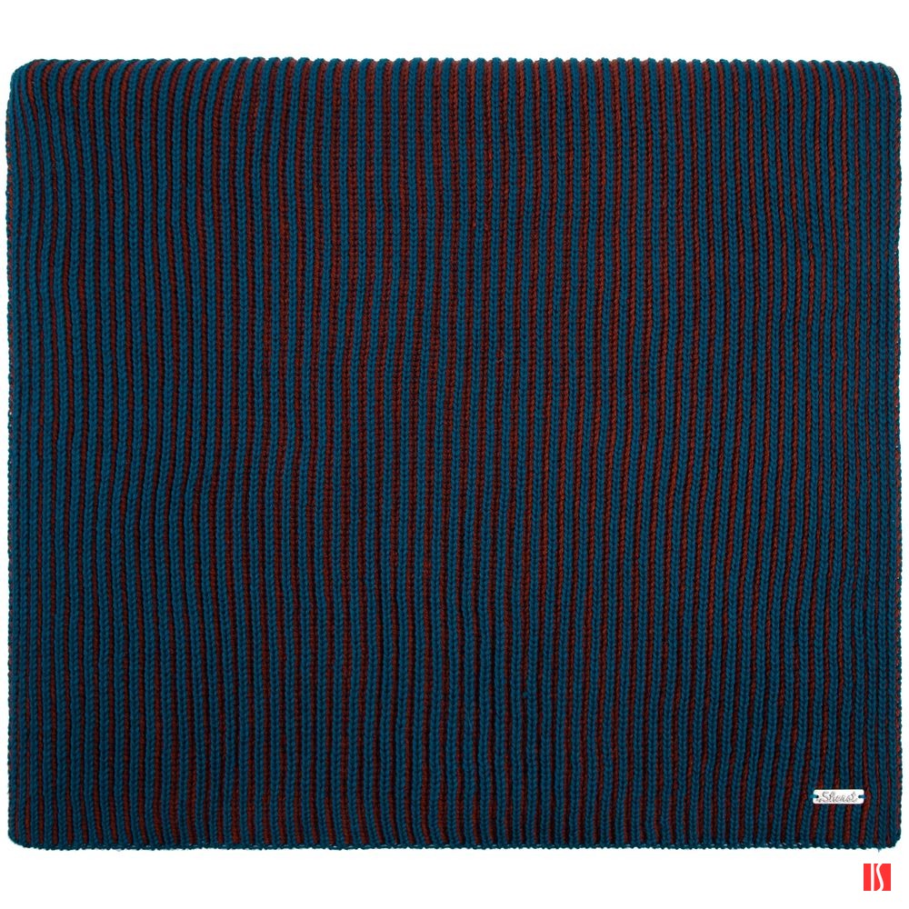 Шарф Nobilis, бирюзовый с терракотовым