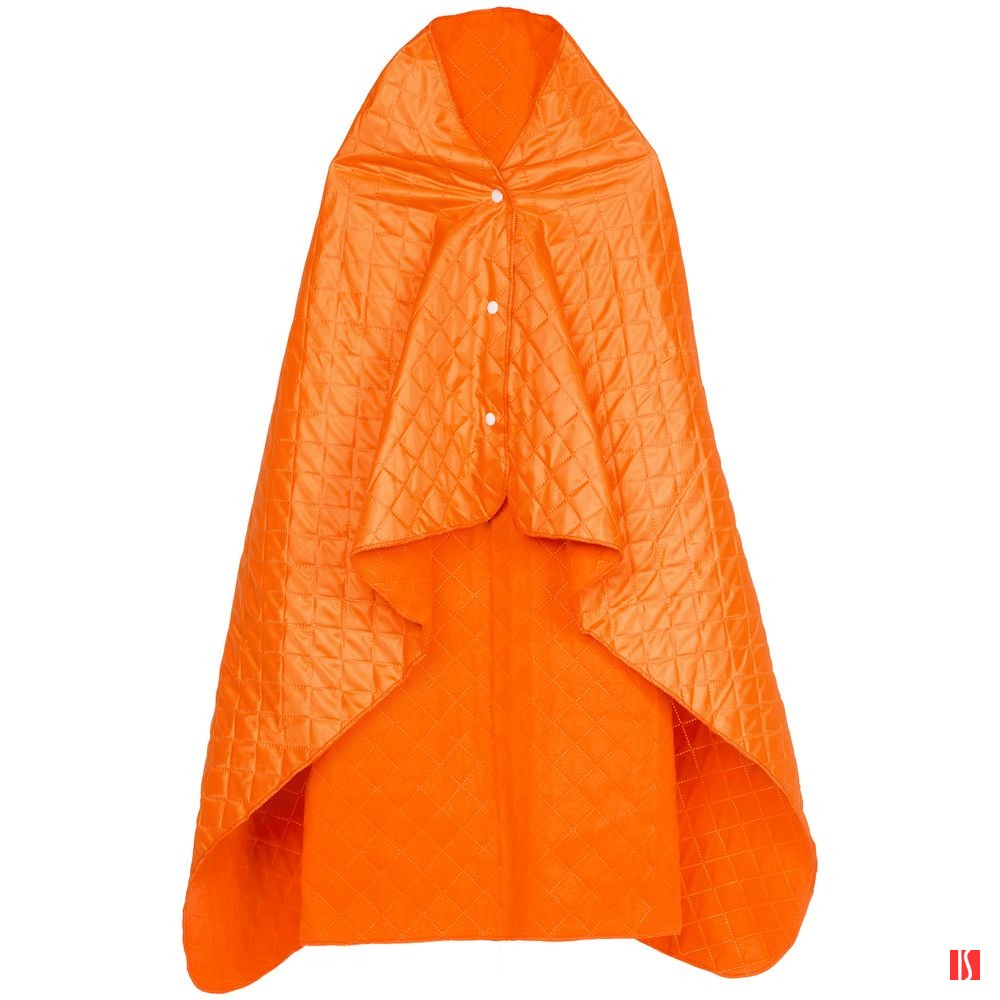 Плед-пончо для пикника SnapCoat, оранжевый