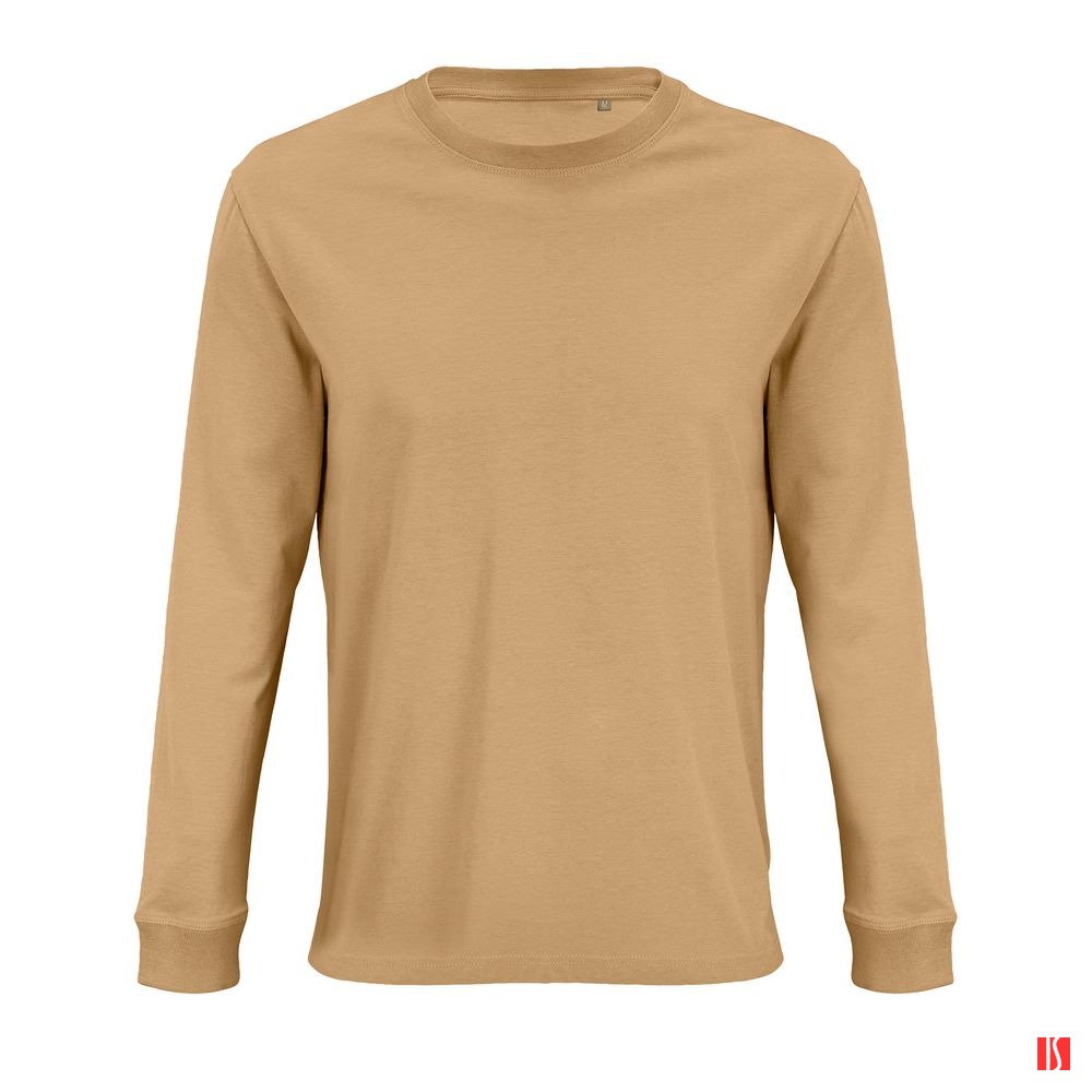 Футболка унисекс с длинным рукавом Pioneer LSL, бежевая