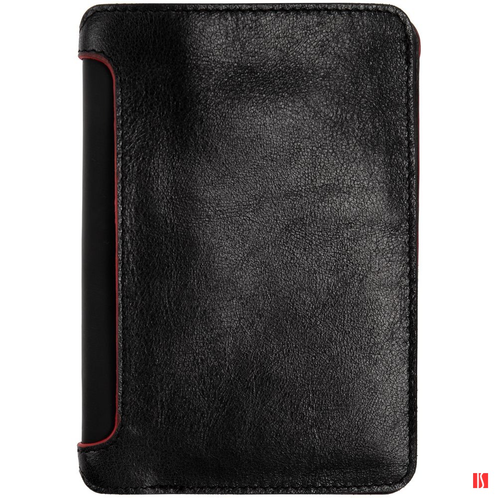 Автобумажник Arrival, черный с красным