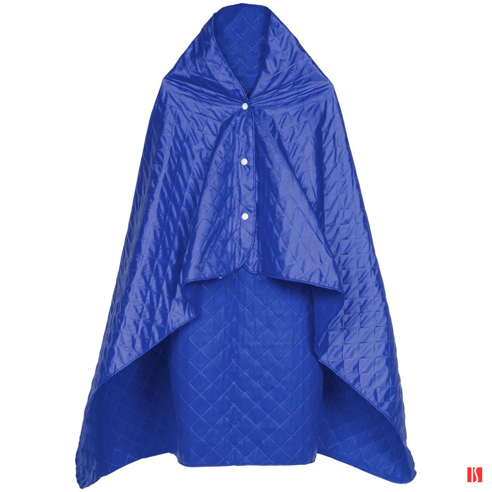 Плед-пончо для пикника SnapCoat, синий