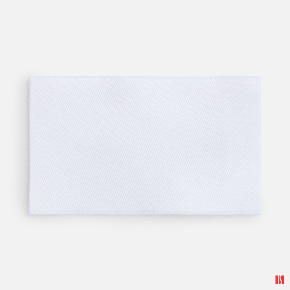 Лейбл тканевый Epsilon, M, белый