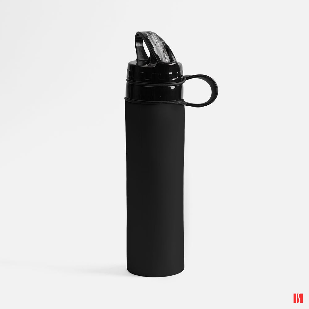 Складная бутылка для воды Langfossen, черная