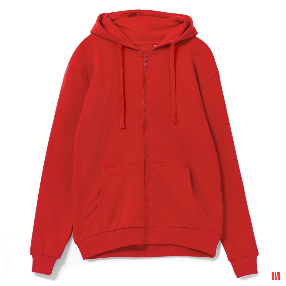 Толстовка на молнии с капюшоном Siverga Heavy 2.0, красная