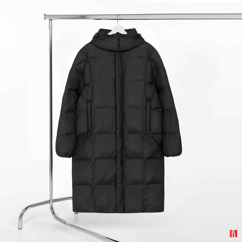 Пуховик унисекс Kapsula, черный