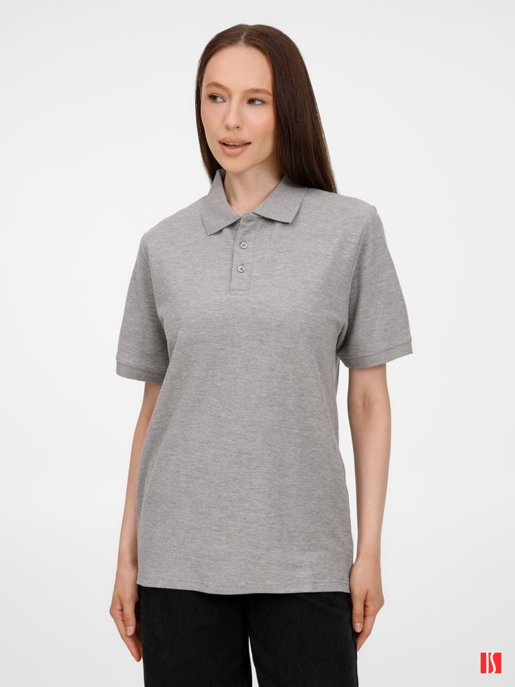 Рубашка поло унисекс Upswing, серый меланж